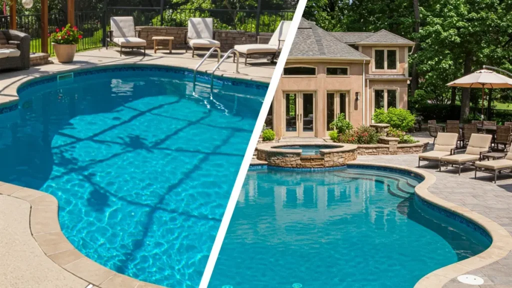 fiberglass vs gunite pools